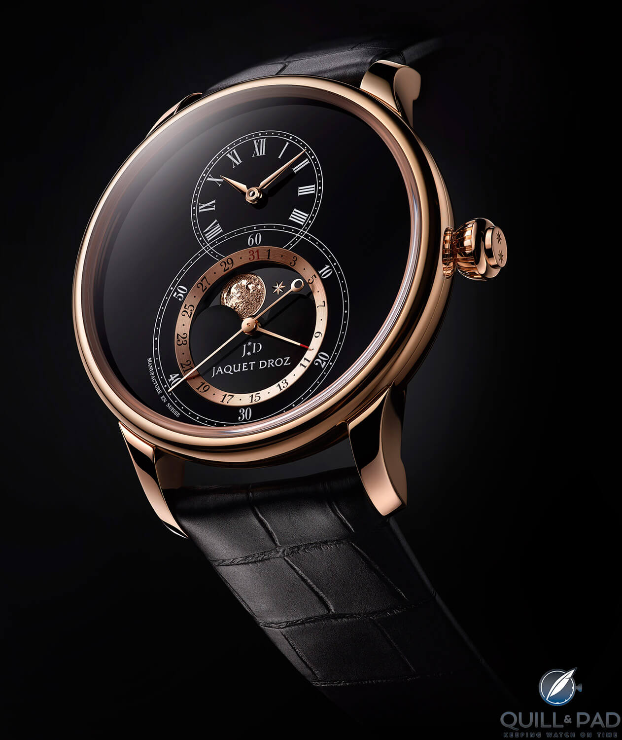 Jaquet Droz Grande Seconde Moon Black Enamel