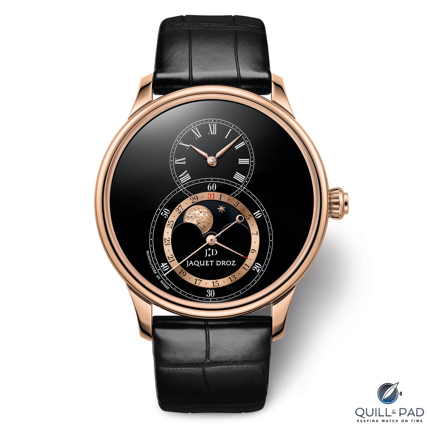 Jaquet Droz Grande Seconde Moon Black Enamel