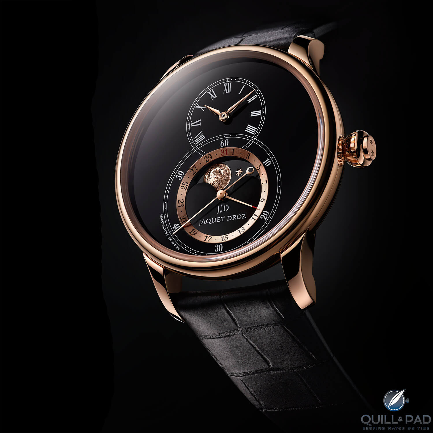 Jaquet Droz Grande Seconde Moon Black Enamel