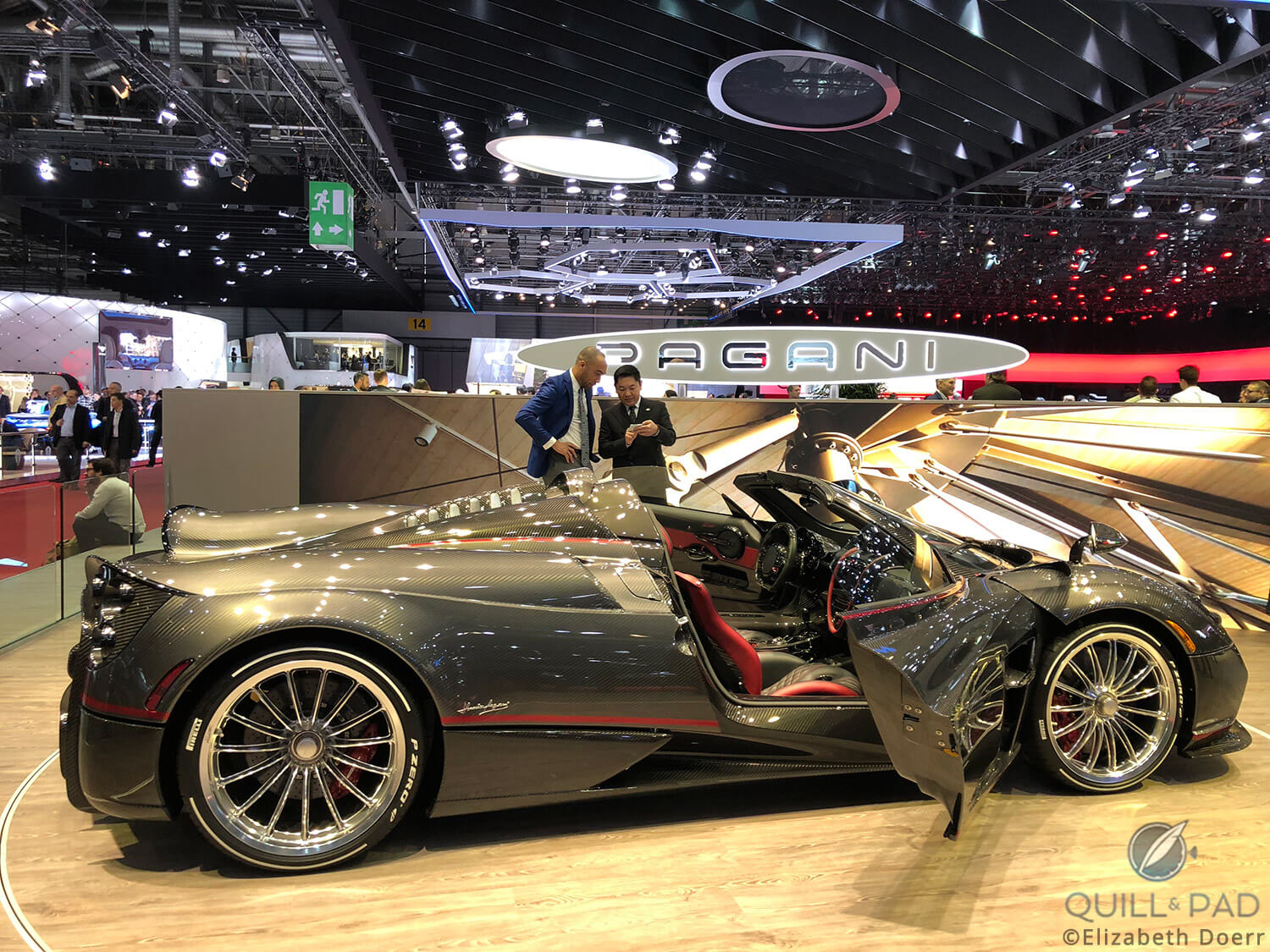 Pagani Huayra Roadster at the 2018 Geneva Motor Show