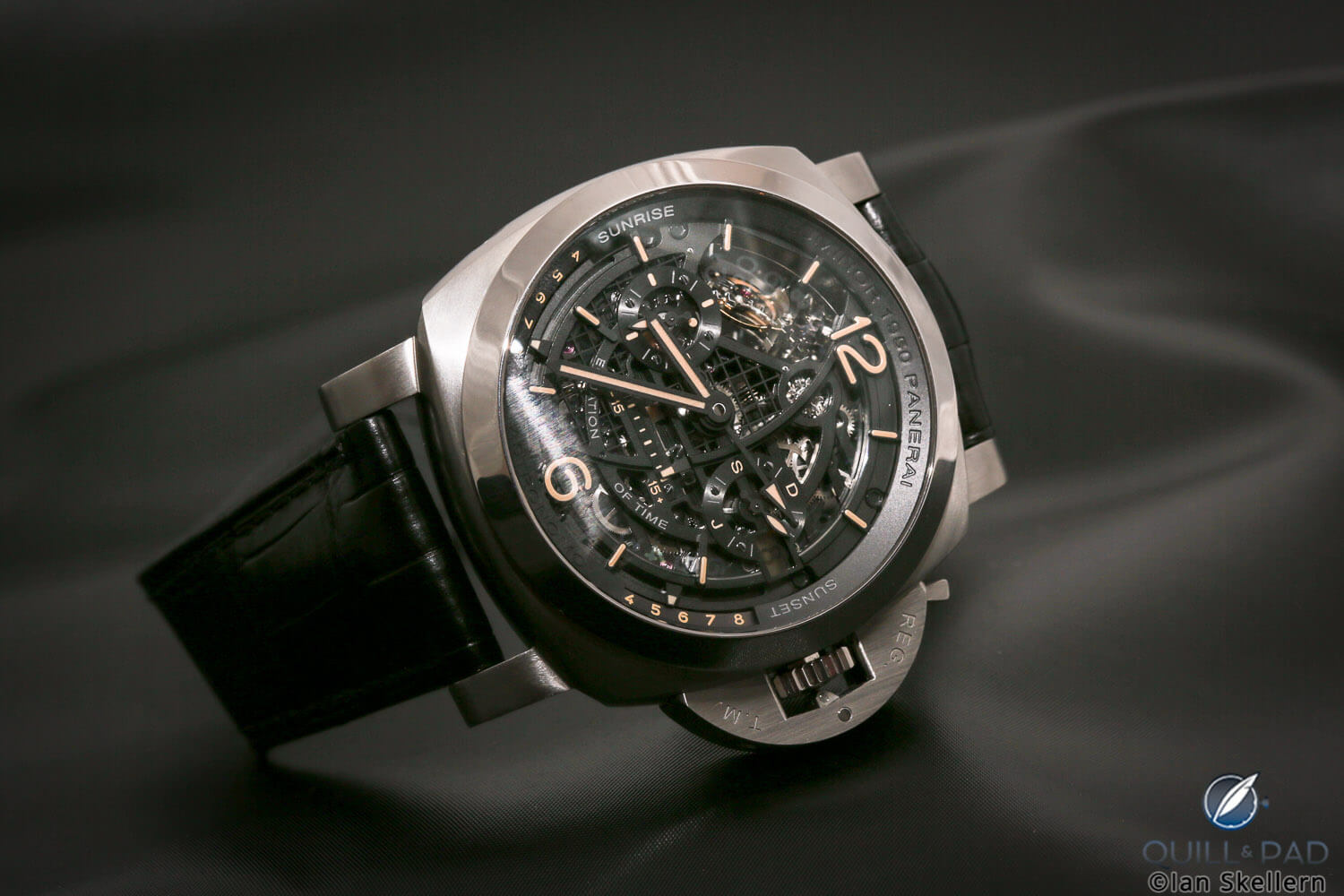 Panerai L'Astronomo Luminor 1950 Tourbillon Moon Phases Equation Of Time GMT