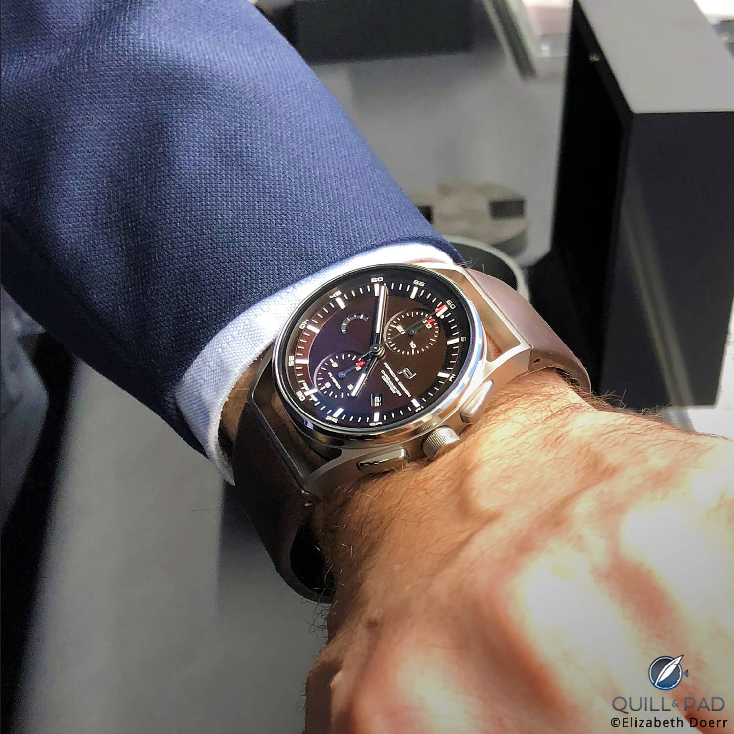 Porsche Design 1919 Chronotimer Flyback Brown & Leather