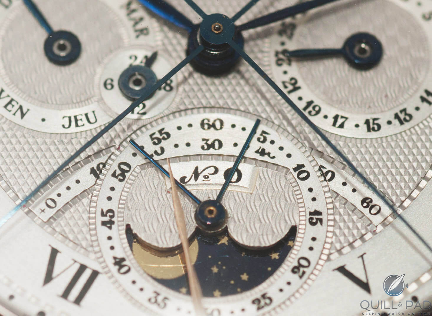 The seconds subdial of the Superbia Humanitatis doubles as the chronograph’s minute counter