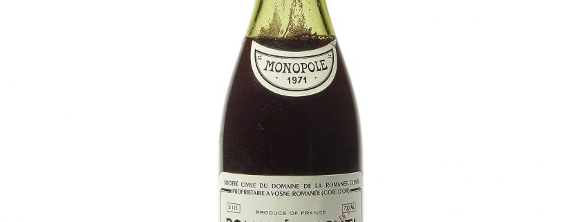 1971 DRC Romanée-Conti (photo courtesy Christies)