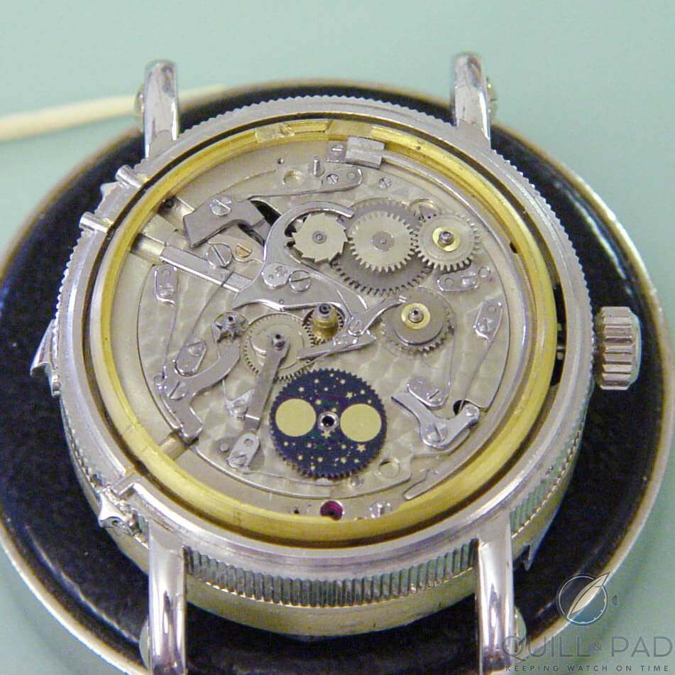 Perpetual calendar and thermometer module added by Franck Muller (photo courtesy Paul Gerber)