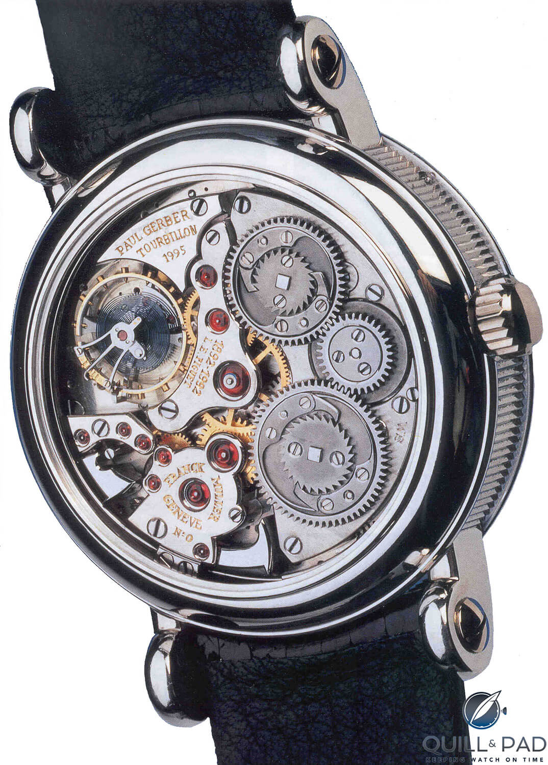 Caliber 17 as it was known in 1995 after Paul Gerber added the flying tourbillon