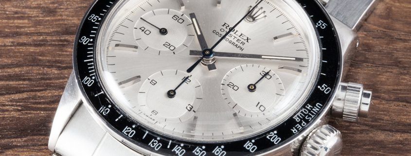 Eric Clapton’s Rolex Daytona Reference 6263 Oyster Albino (photo courtesy Phillips)