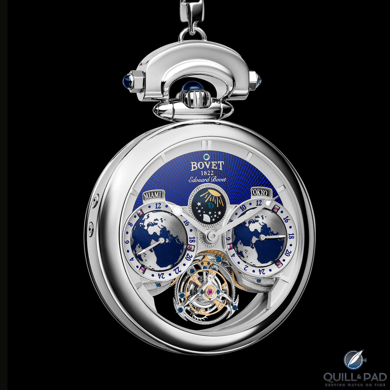 Edouard Bovet Flying Tourbillon in pocket watch form (photo courtesy Marc Gysin Photo)