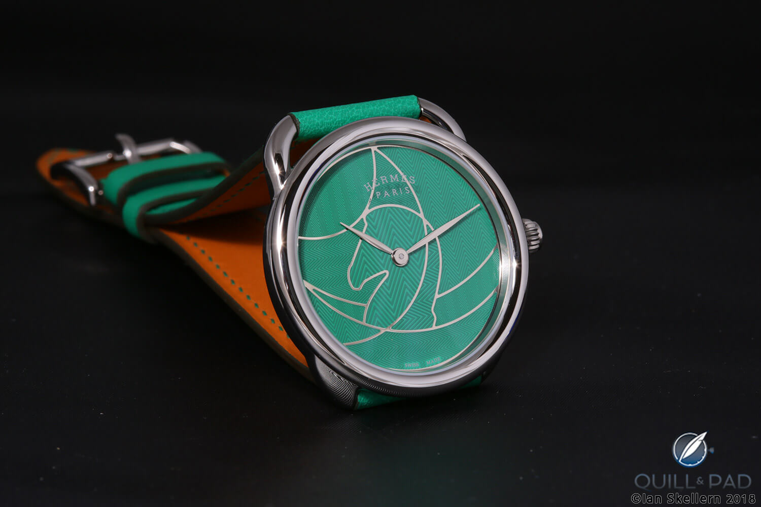 Hermès Arceau Casaque vertigo green