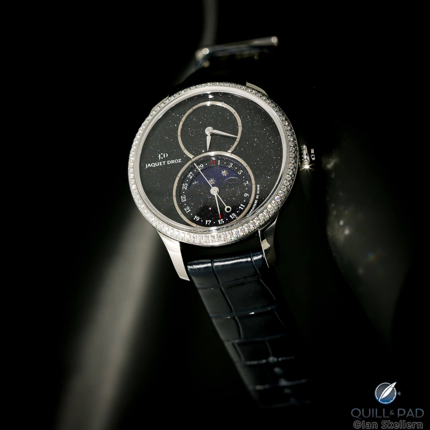Jaquet Droz Grande Seconde Moon with aventurine dial