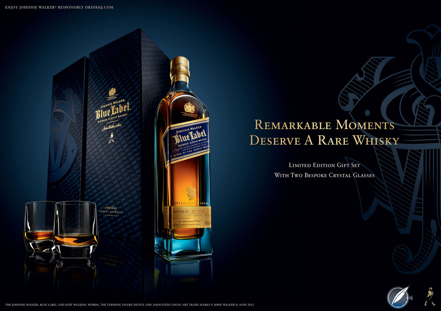 Johnnie Walker Blue Label advertisement 