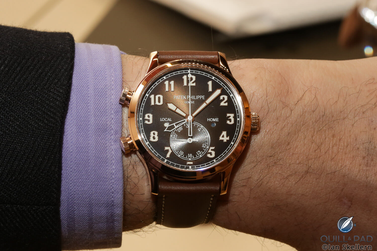Patek Philippe Calatrava Pilot Travel Time on the wrist