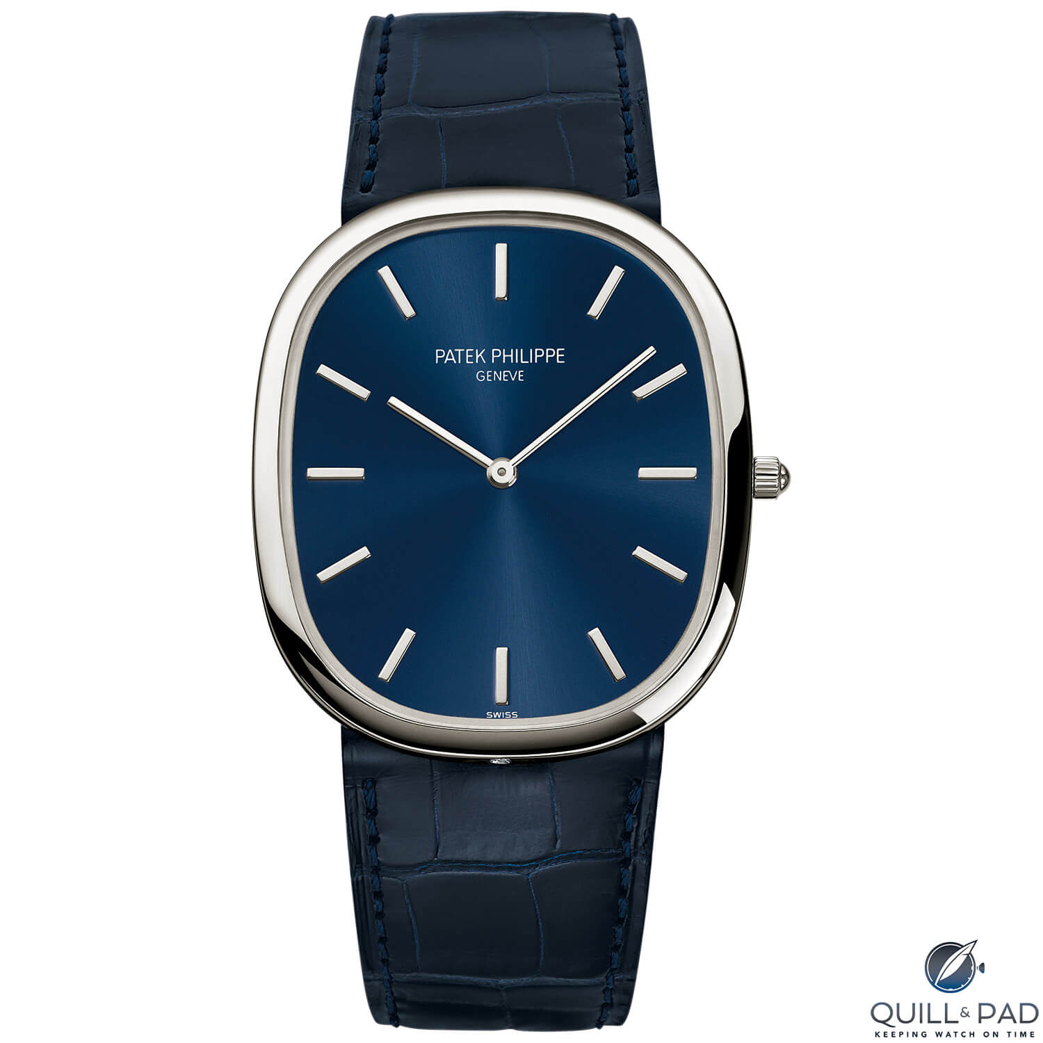 Patek Philippe’s Golden Ellipse “Jumbo” in platinum to celebrate the model’s fortieth anniversary in 2008
