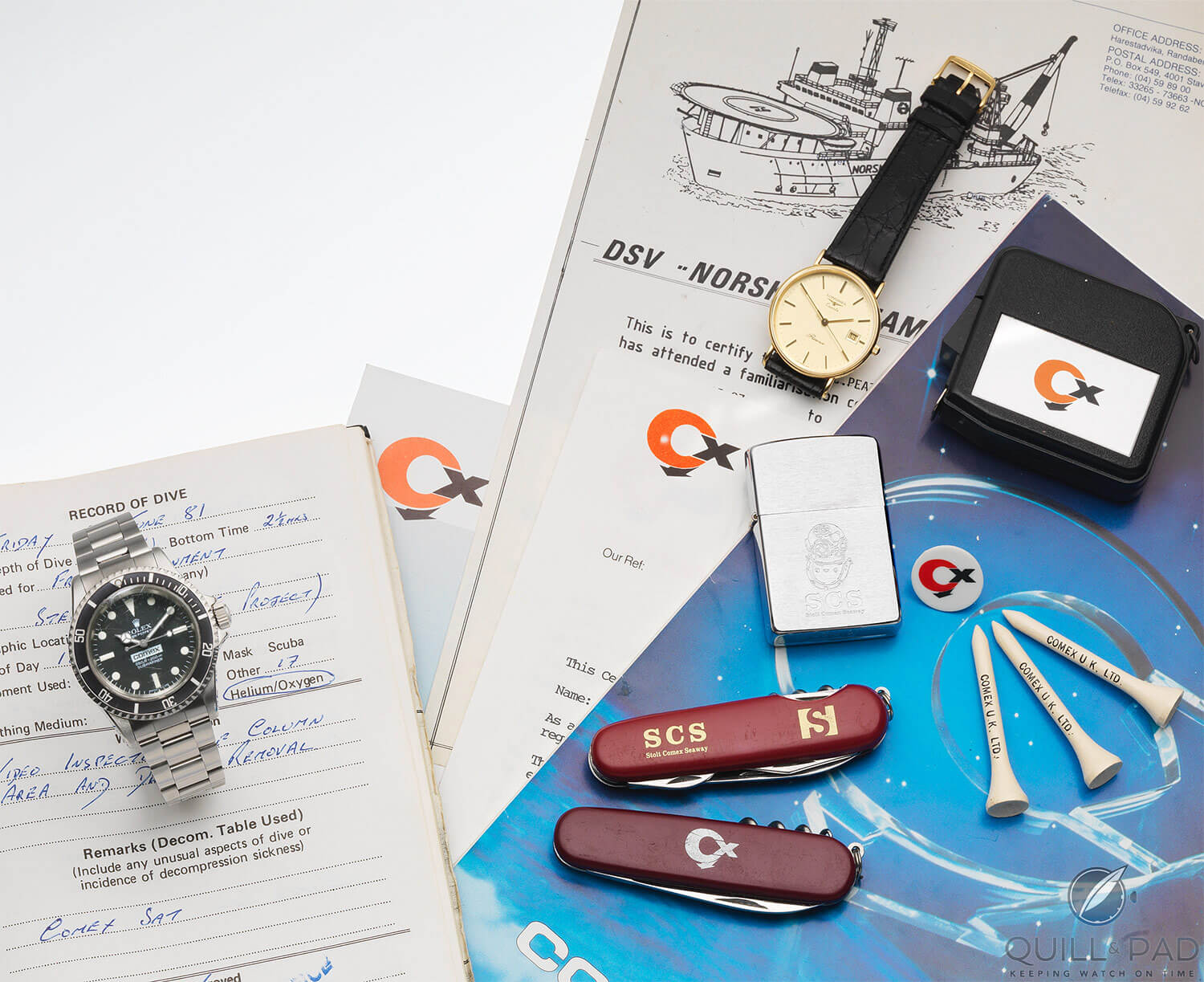 Rolex Submariner with associated ephemera