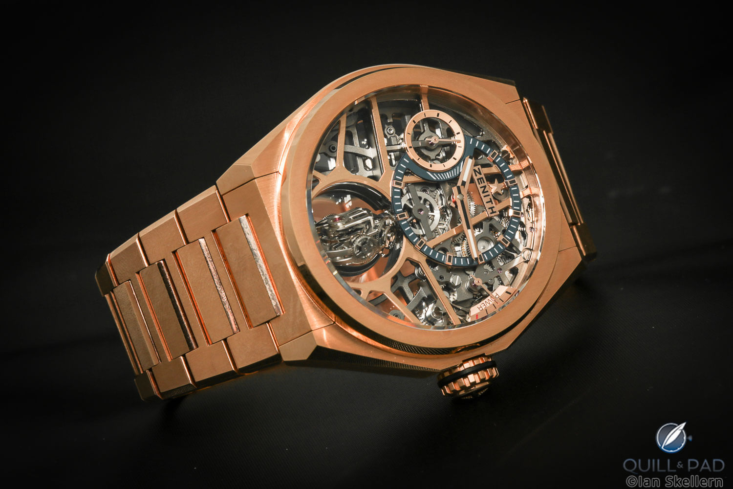 Zenith Defy Zero G in red gold on red gold bracelet