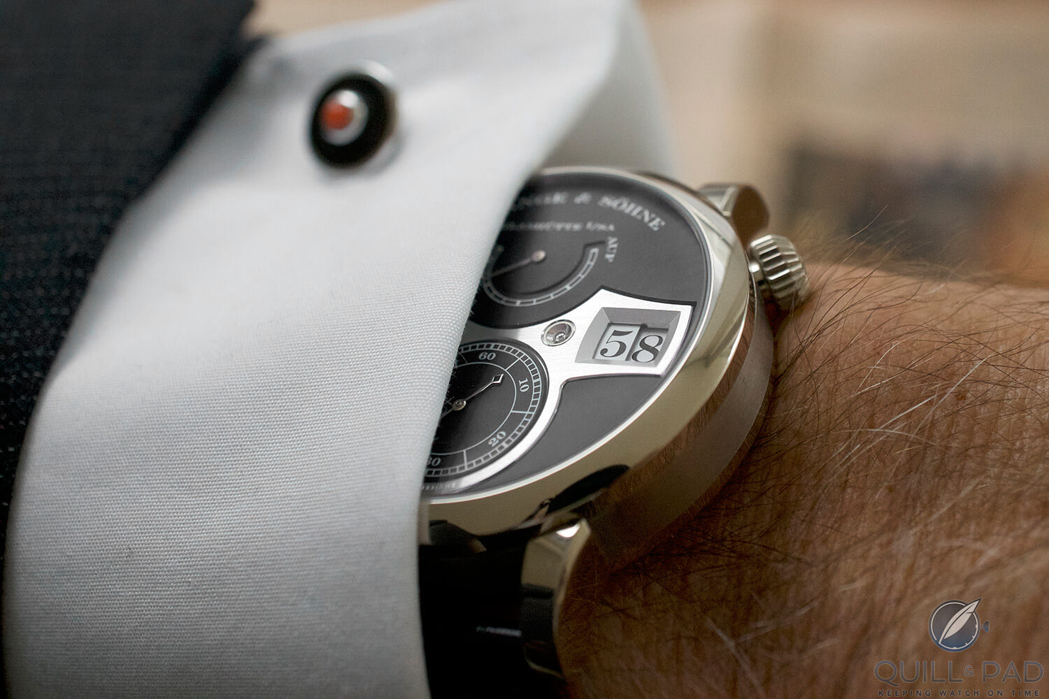 A. Lange & Söhne Zeitwerk on the wrist
