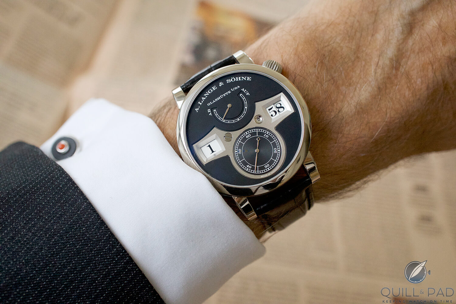 A. Lange & Söhne Zeitwerk on the wrist