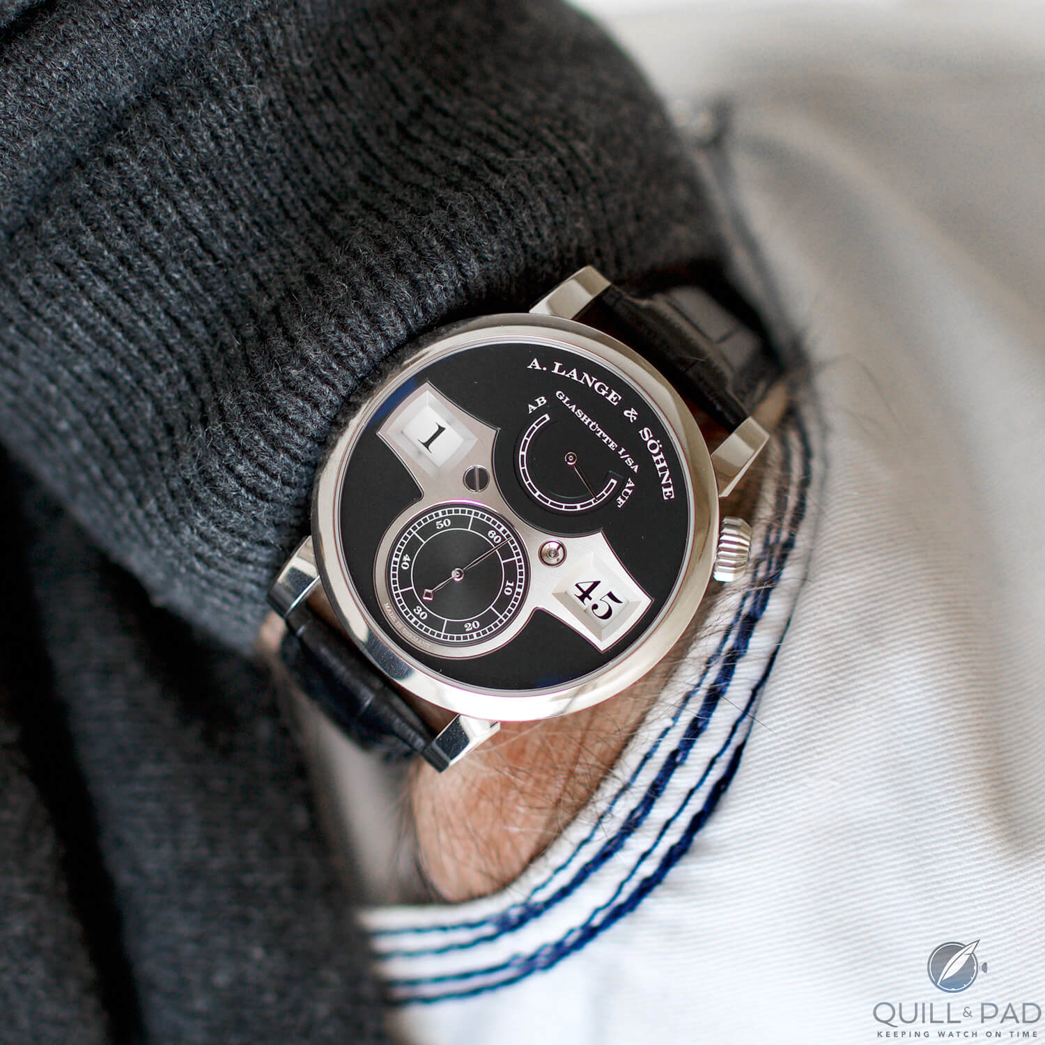 A. Lange & Söhne Zeitwerk on the wrist