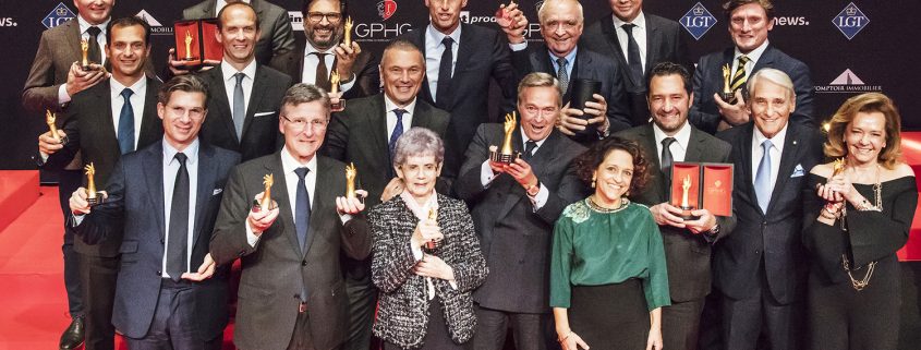 The laureates of 2017 GPHG award ceremony (photo courtesy Gregory Maillot/www.point-of-views.ch)