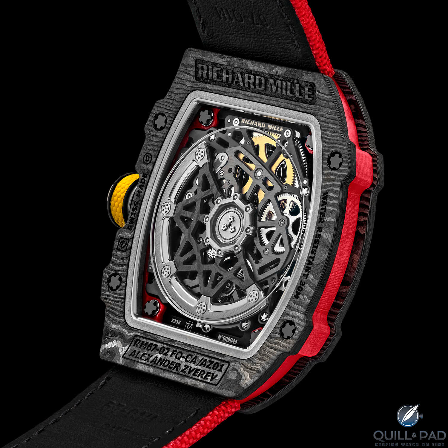 Back of the Richard Mille RM-67-02 Zverev