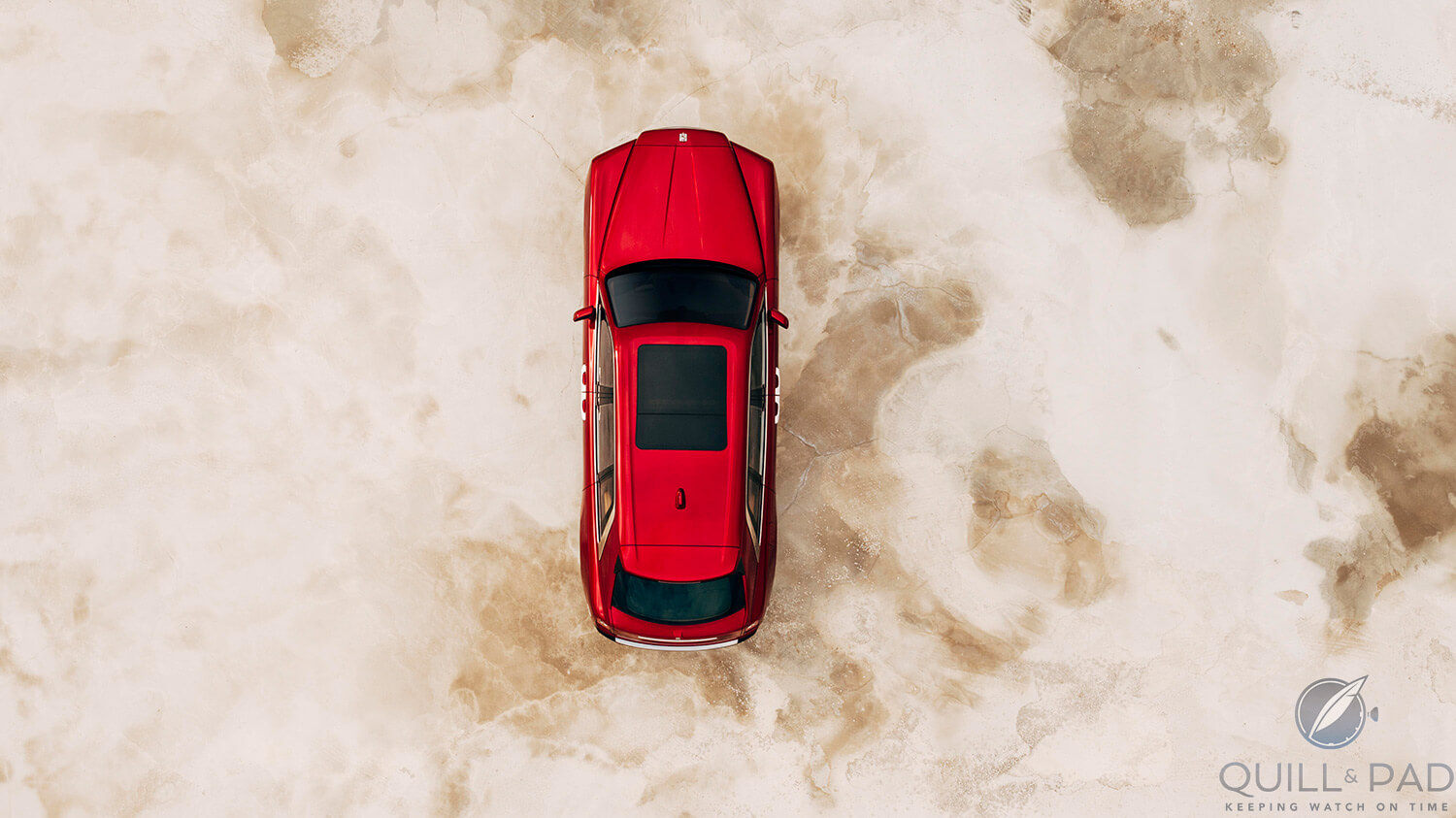 Helicopter view of the Rolls-Royce Cullinan