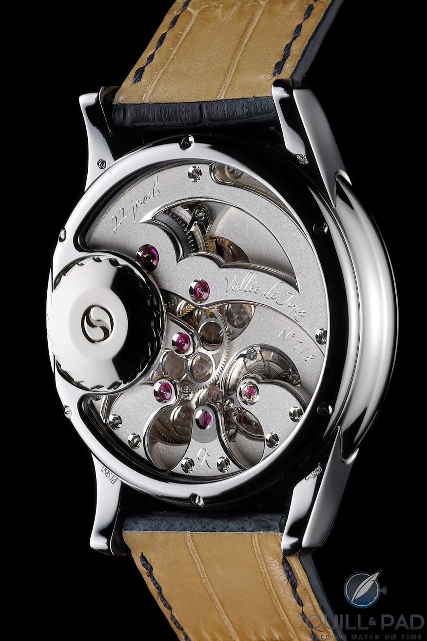 Movement of the Romain Gauthier Prestige HM in platinium