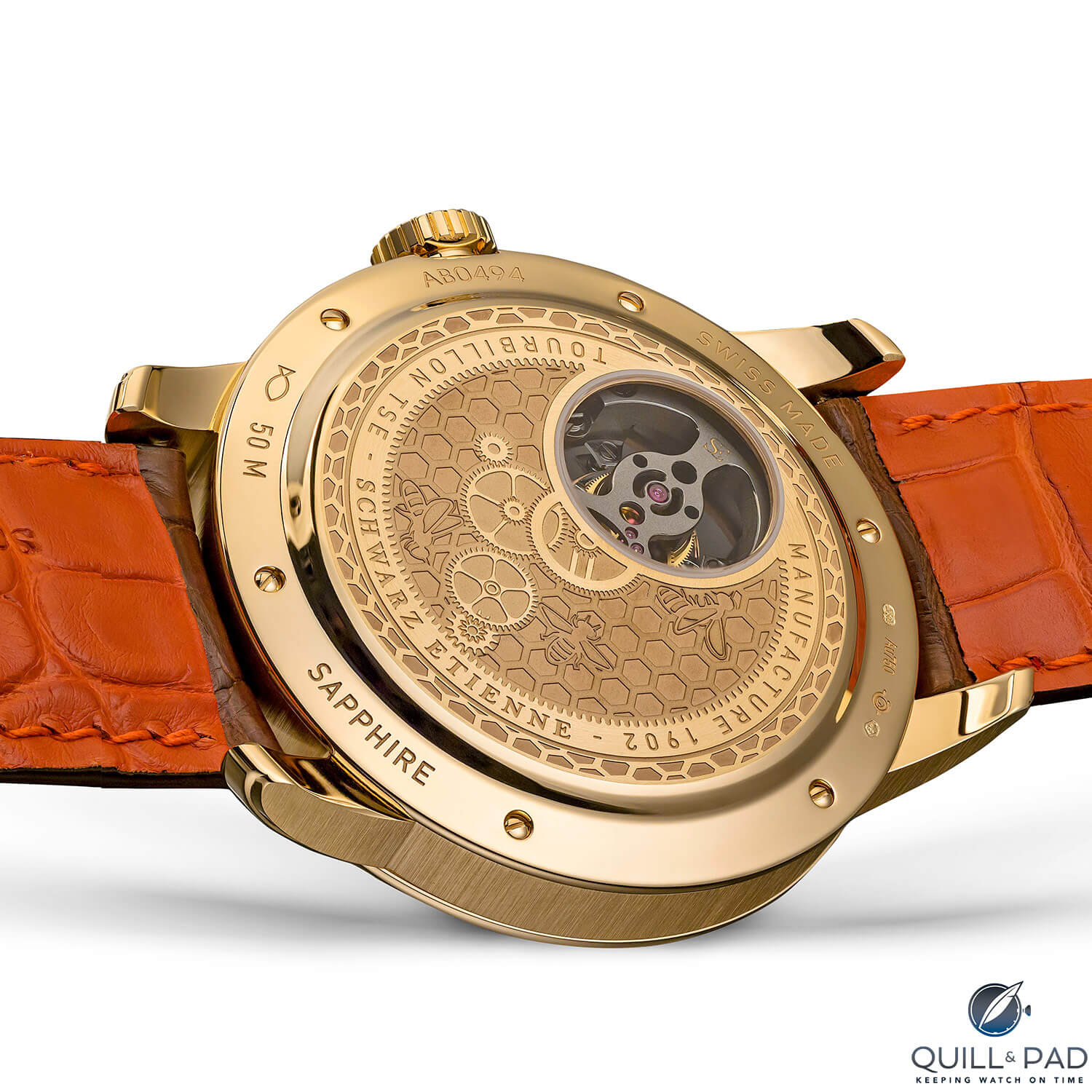 Back of the Schwarz-Etienne Ode Au Printemps Flying Tourbillon