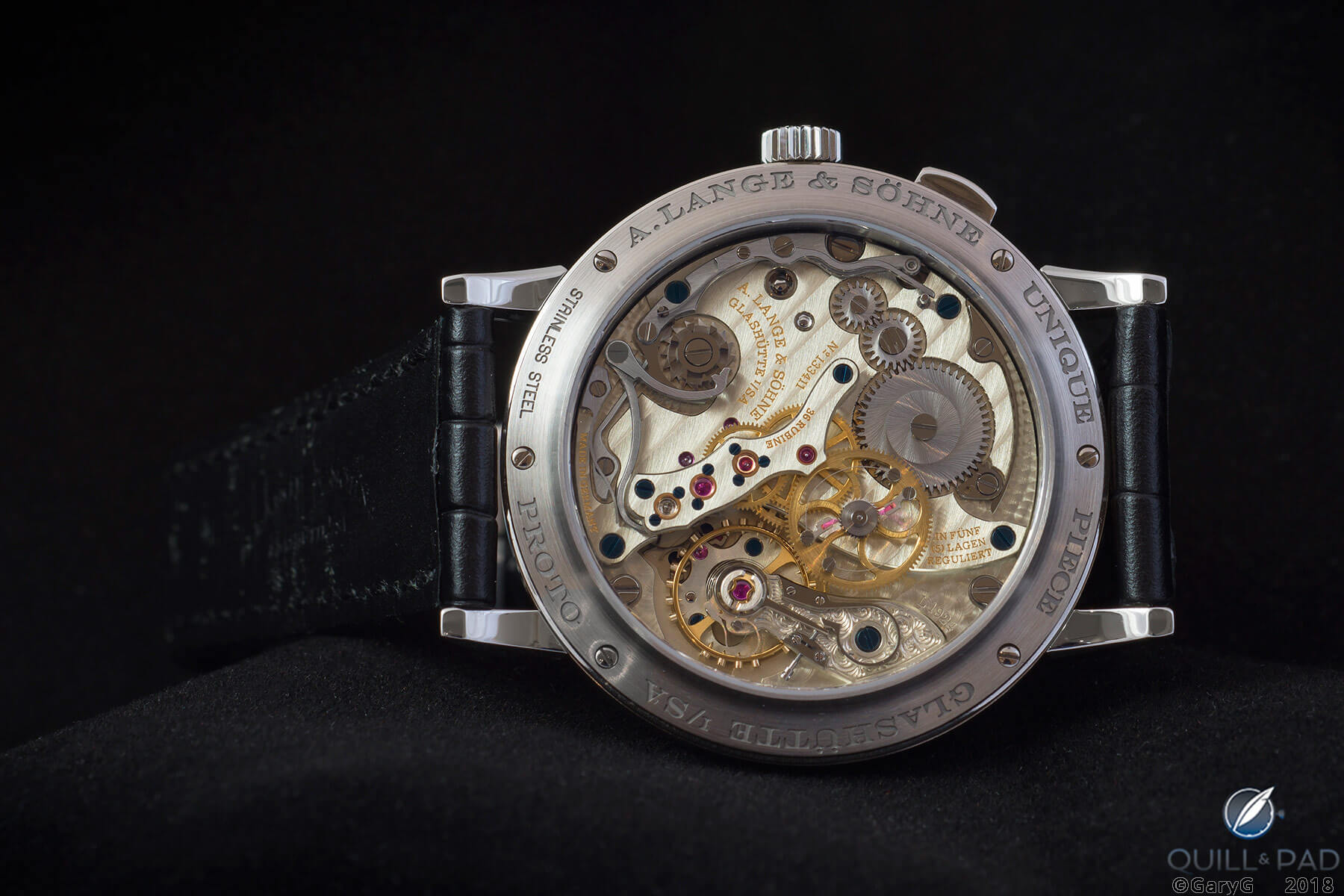 Movement side, Tribute to Walter Lange with Cal. L1924