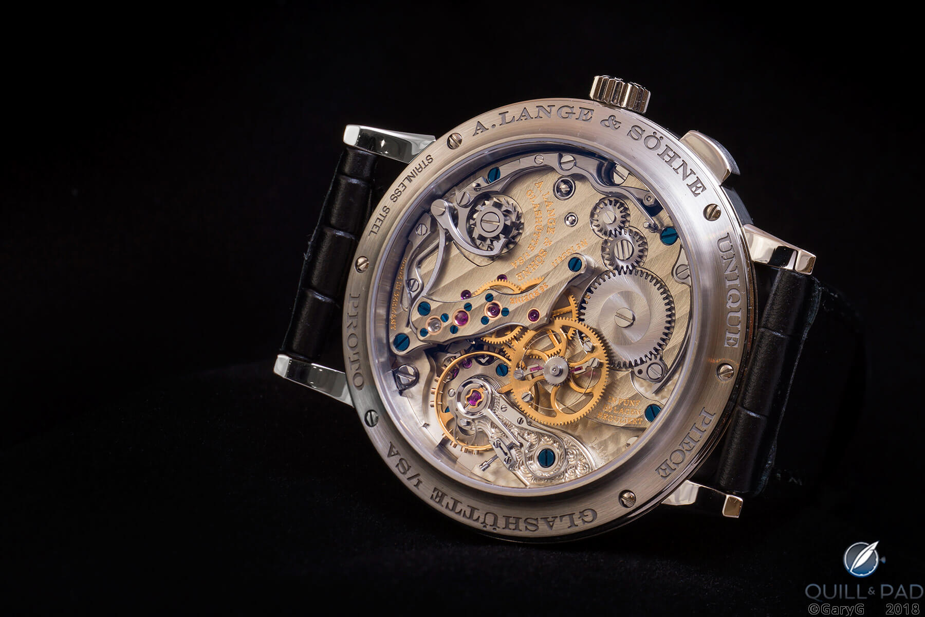 Cal. L1924, unique steel Tribute to Walter Lange