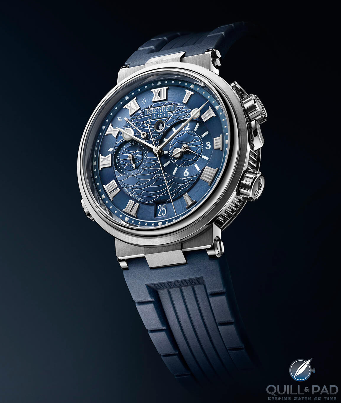 Breguet Marine Alarme Musicale 5547 in white gold