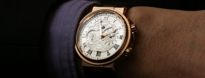 Breguet Marine Alarme Musicale 5547 on the wrist