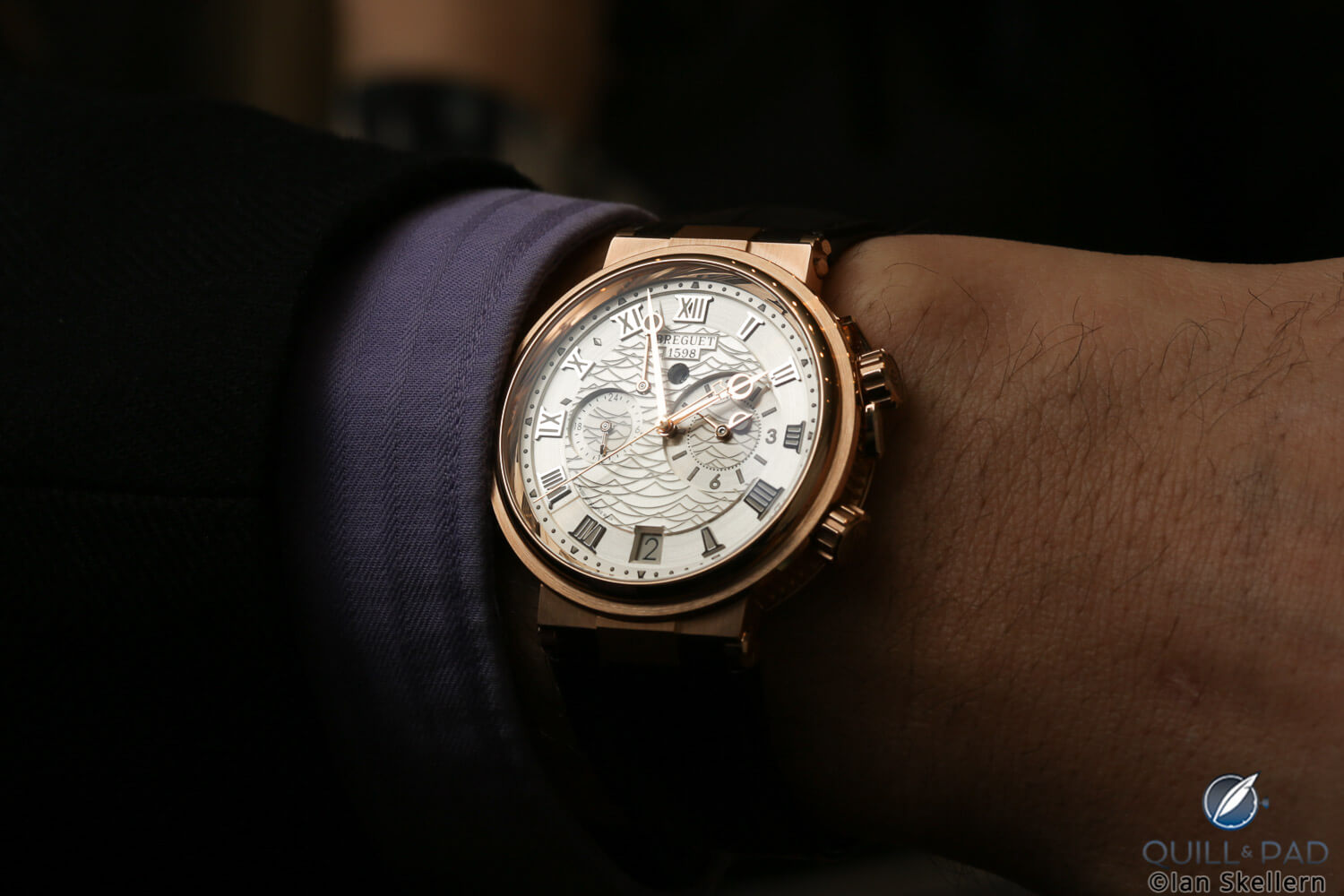Breguet Marine Alarme Musicale 5547 on the wrist