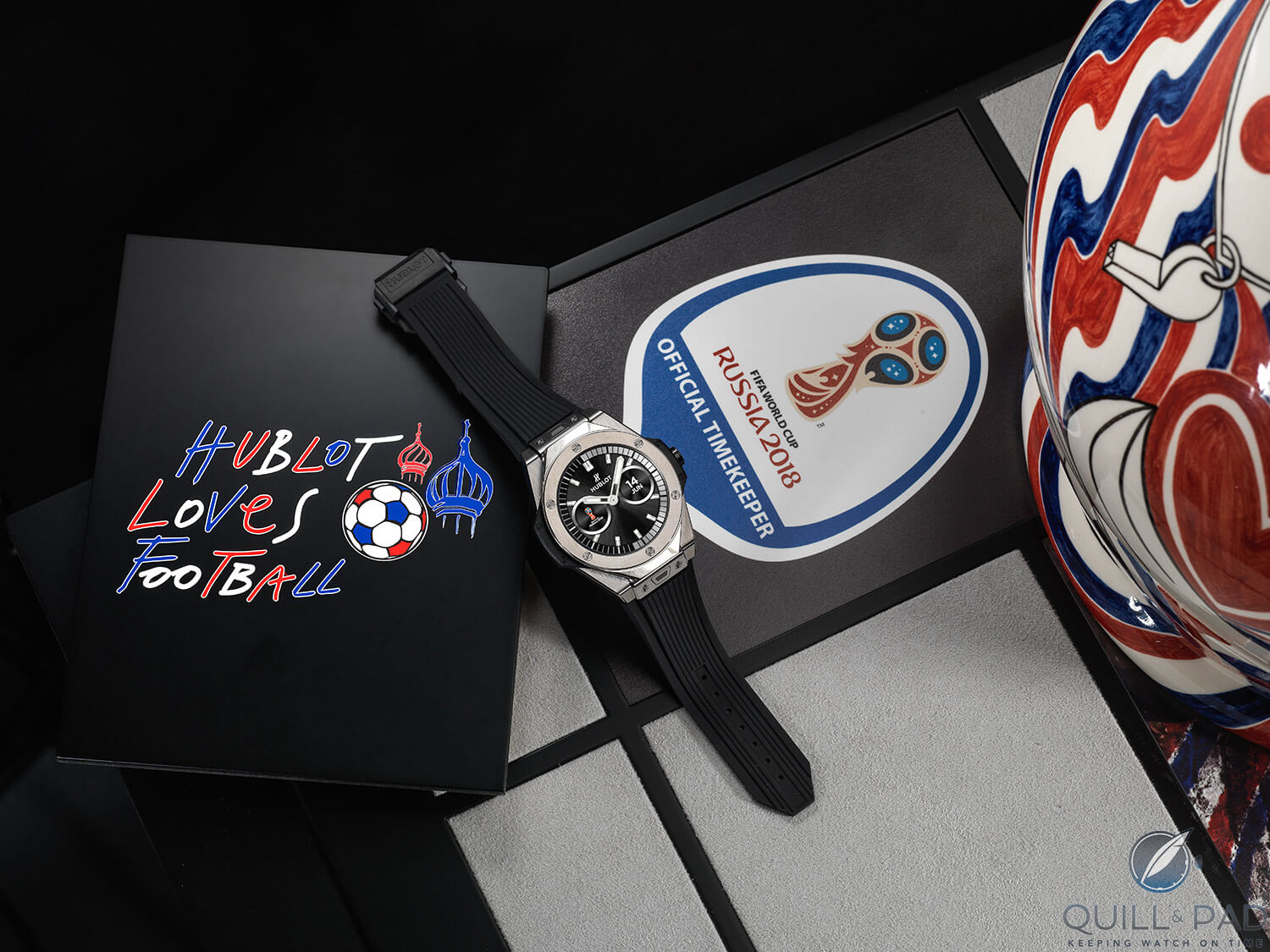 Analogue indications are one of the many options available with the Hublot Big Band Referee 2018 FIFA World Cup Russia