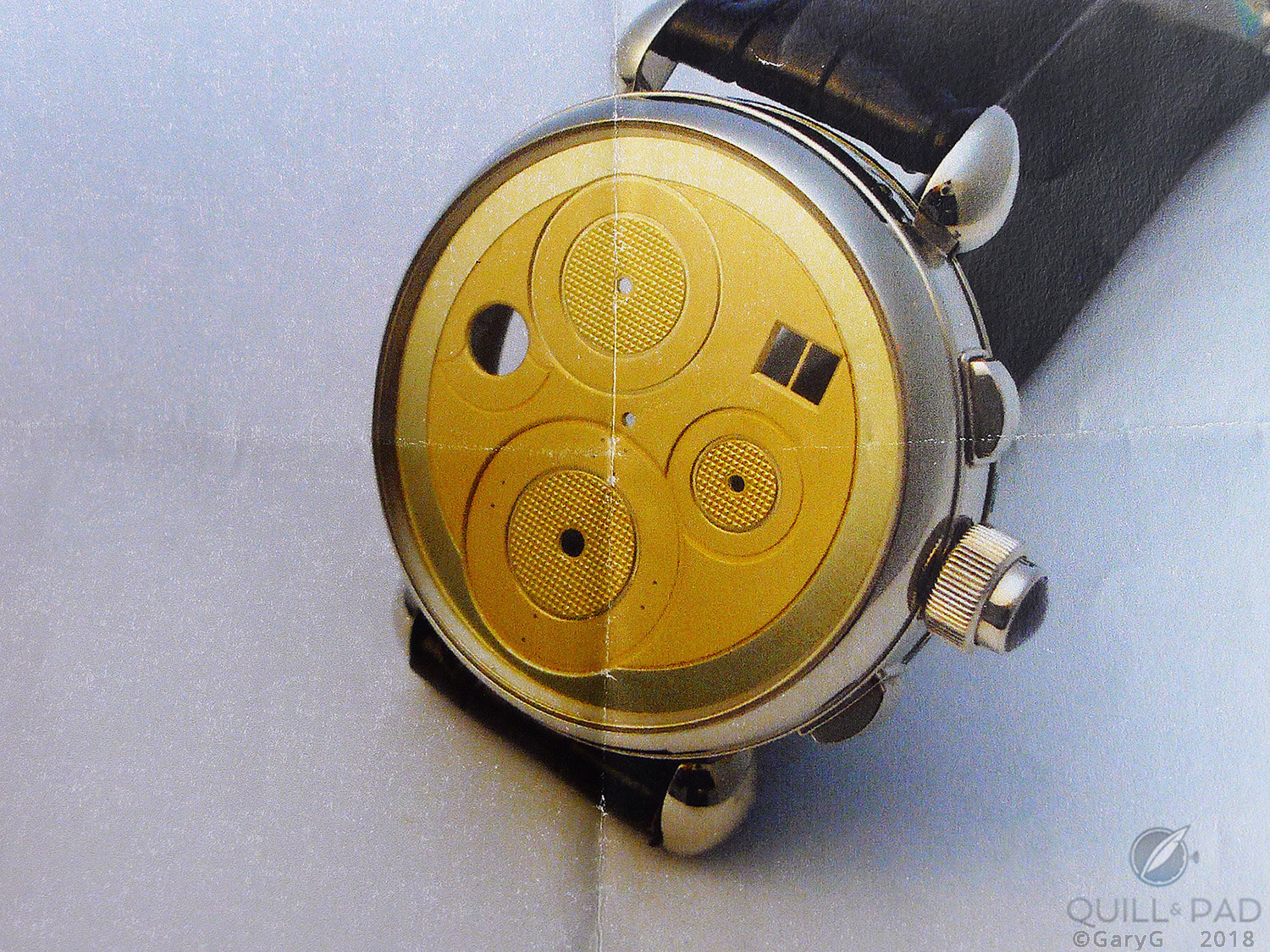Where it all began: blank dial and case
