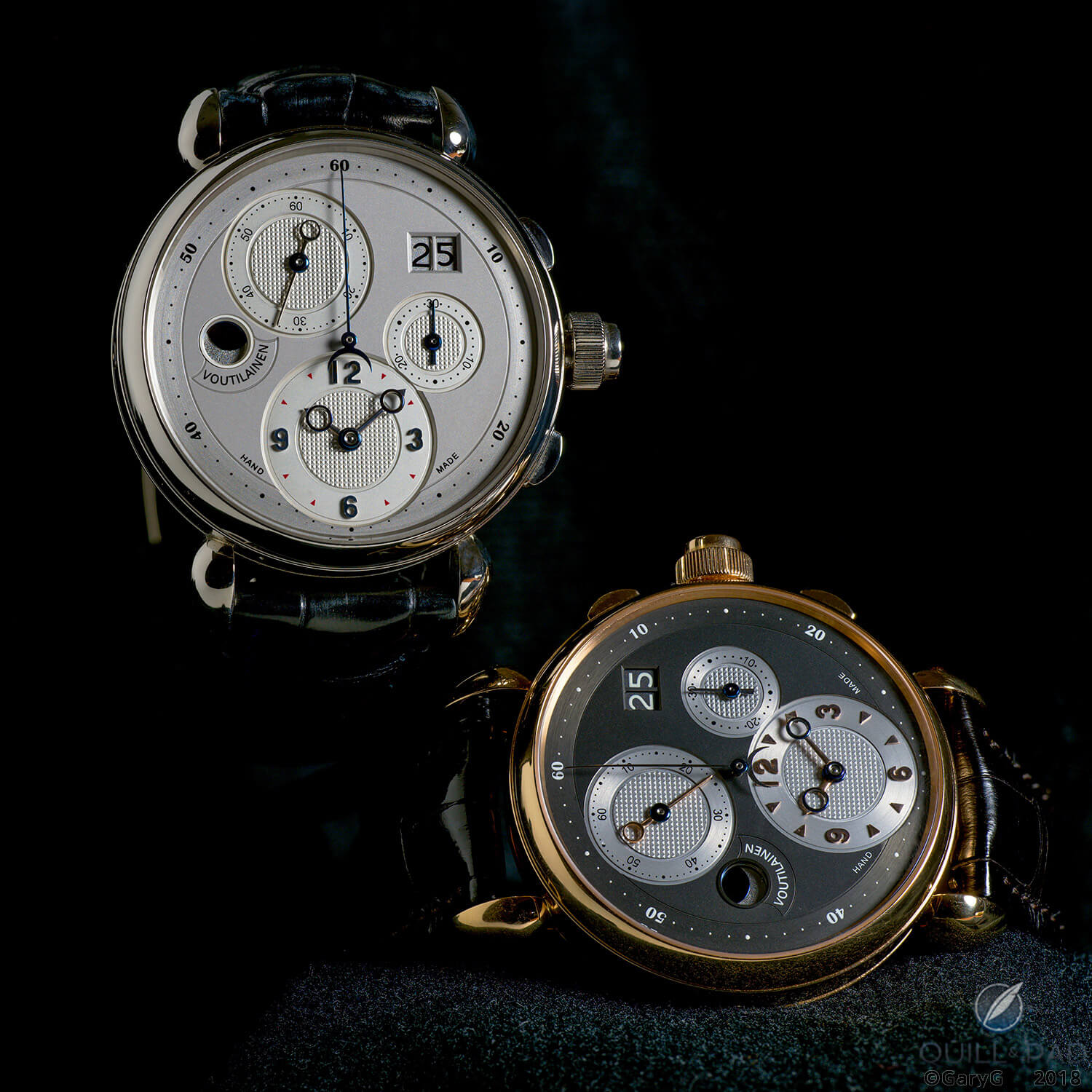 Day and night: two unique Kari Voutilainen chronographs