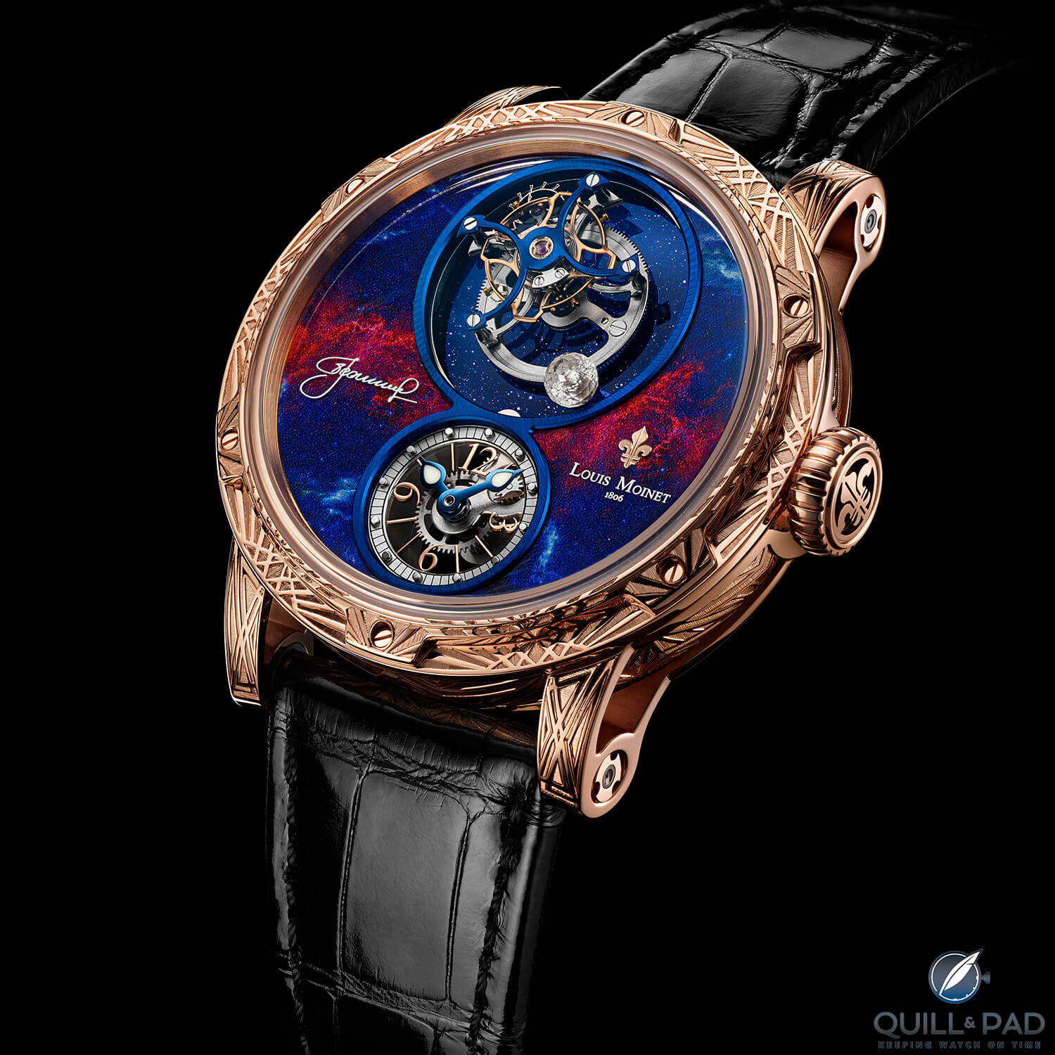 Louis Moinet Spacewalker in red gold