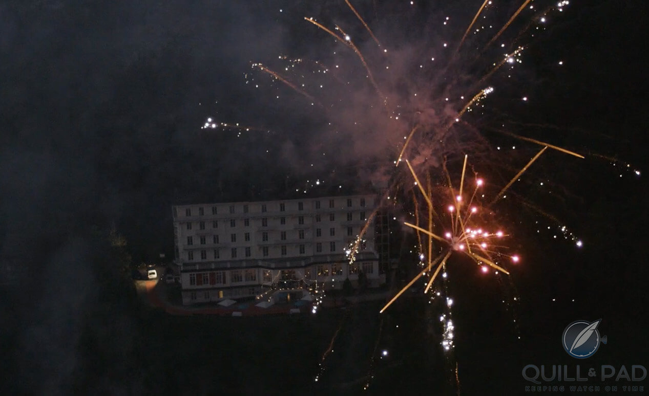 Philippe Dufour 70th birthday fireworks