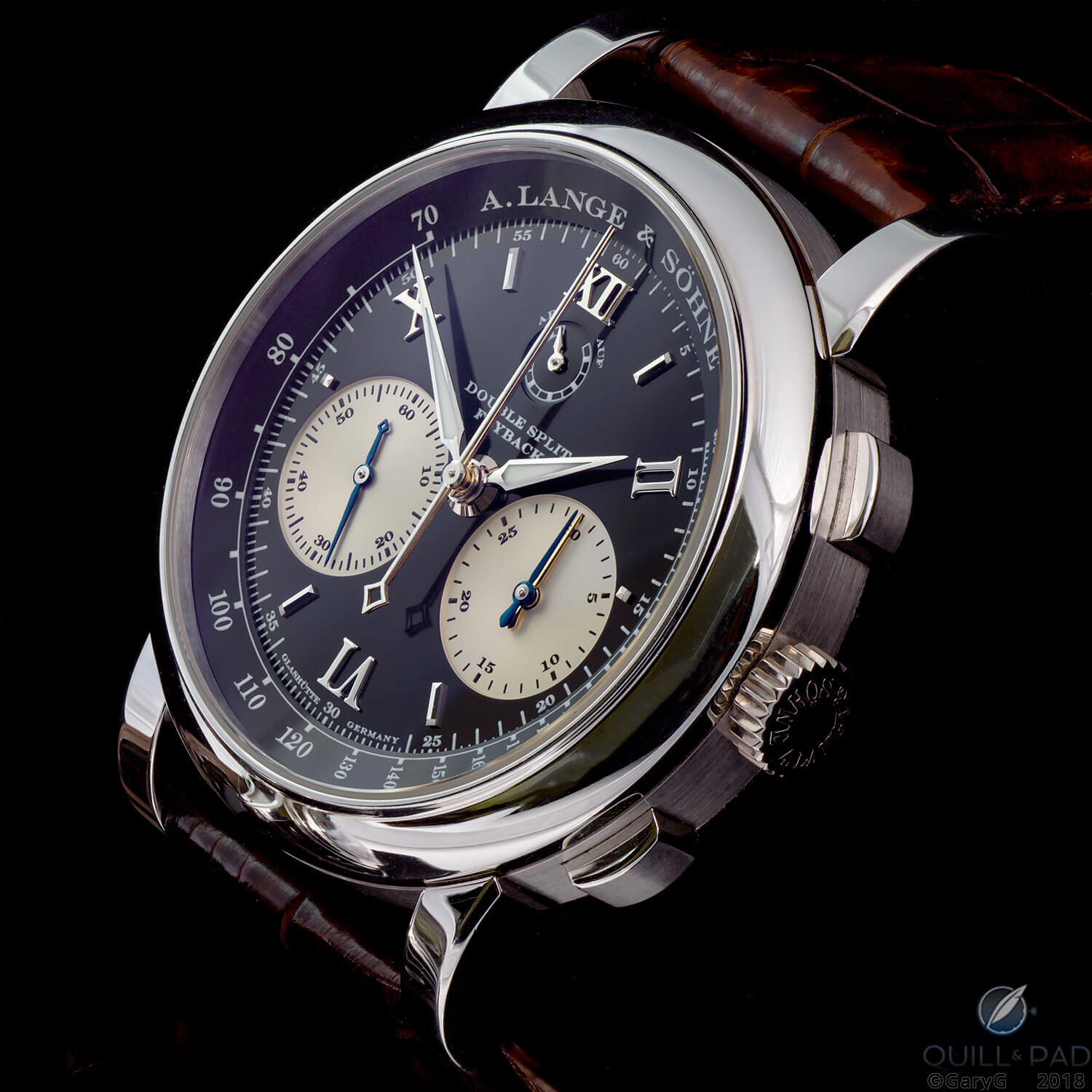 You can push its buttons: A. Lange & Söhne Double Split