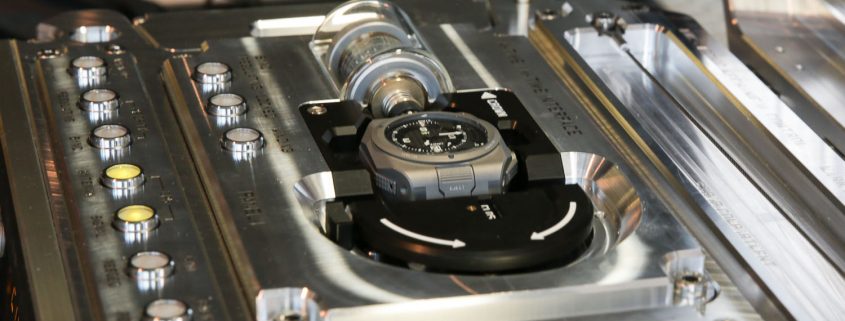 Urwerk AMC watch in cradle