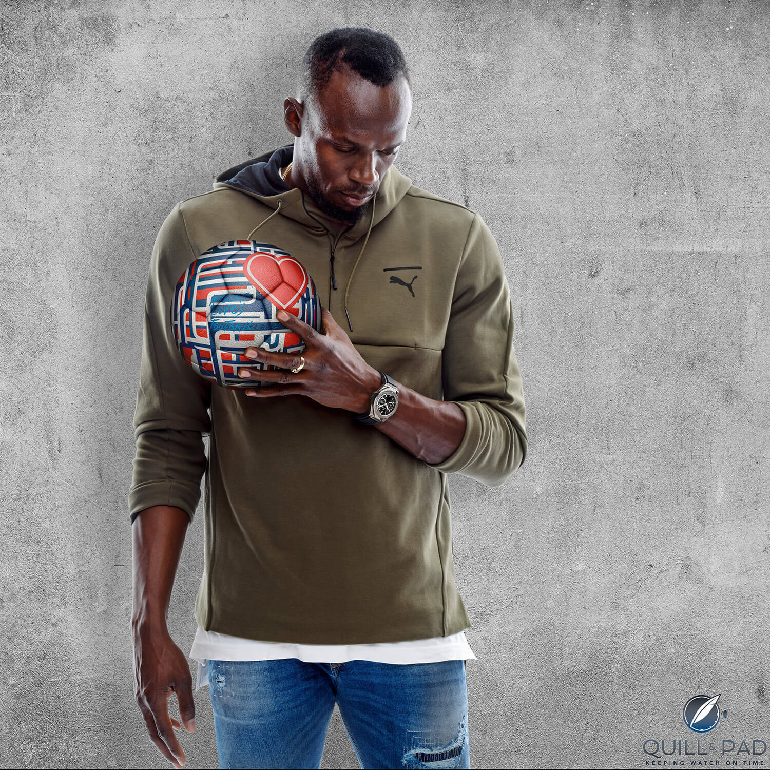 Usain Bolt loves football: the Hublot ambassador and champion sprinter is ready for the 2018 FIFA World Cup