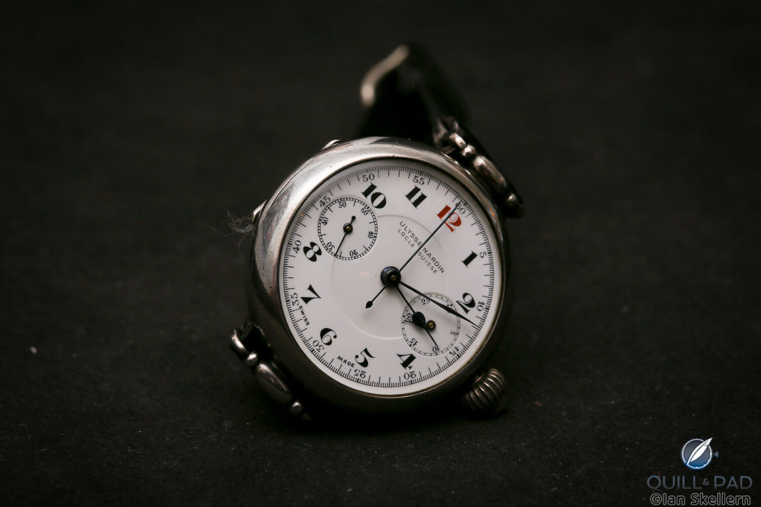 An early Ulysse Nardin chronograph with enamel dial from Gerd-Rüdiger Lang’s extensive chronograph collection
