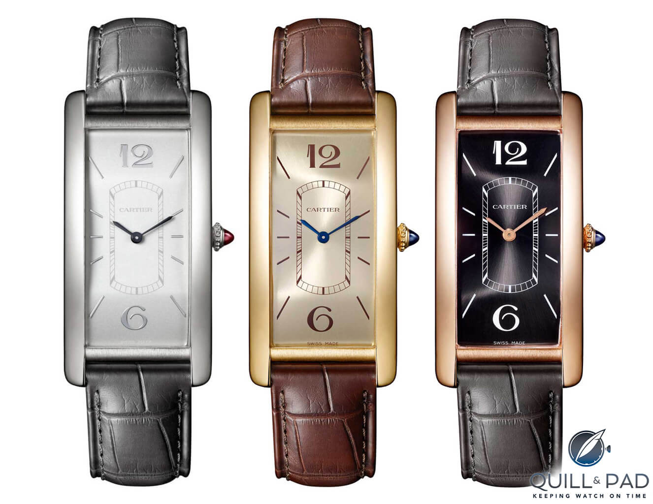 Three new Cartier Tank Cintrée variations from 2018