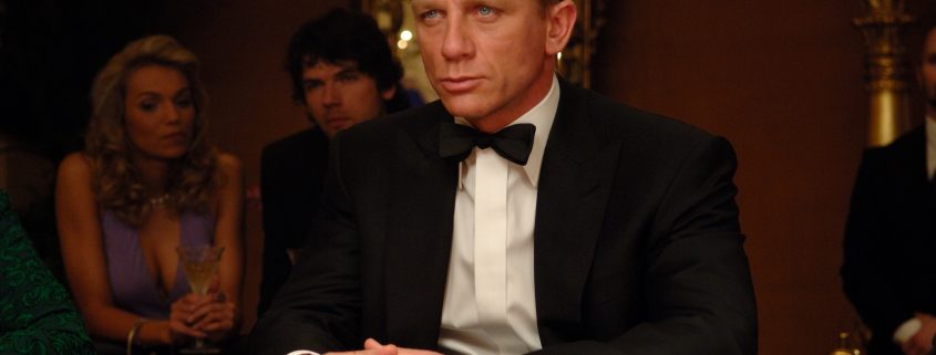 Daniel Craig as James Bond wearing an Omega Seamaster in Casino Royale