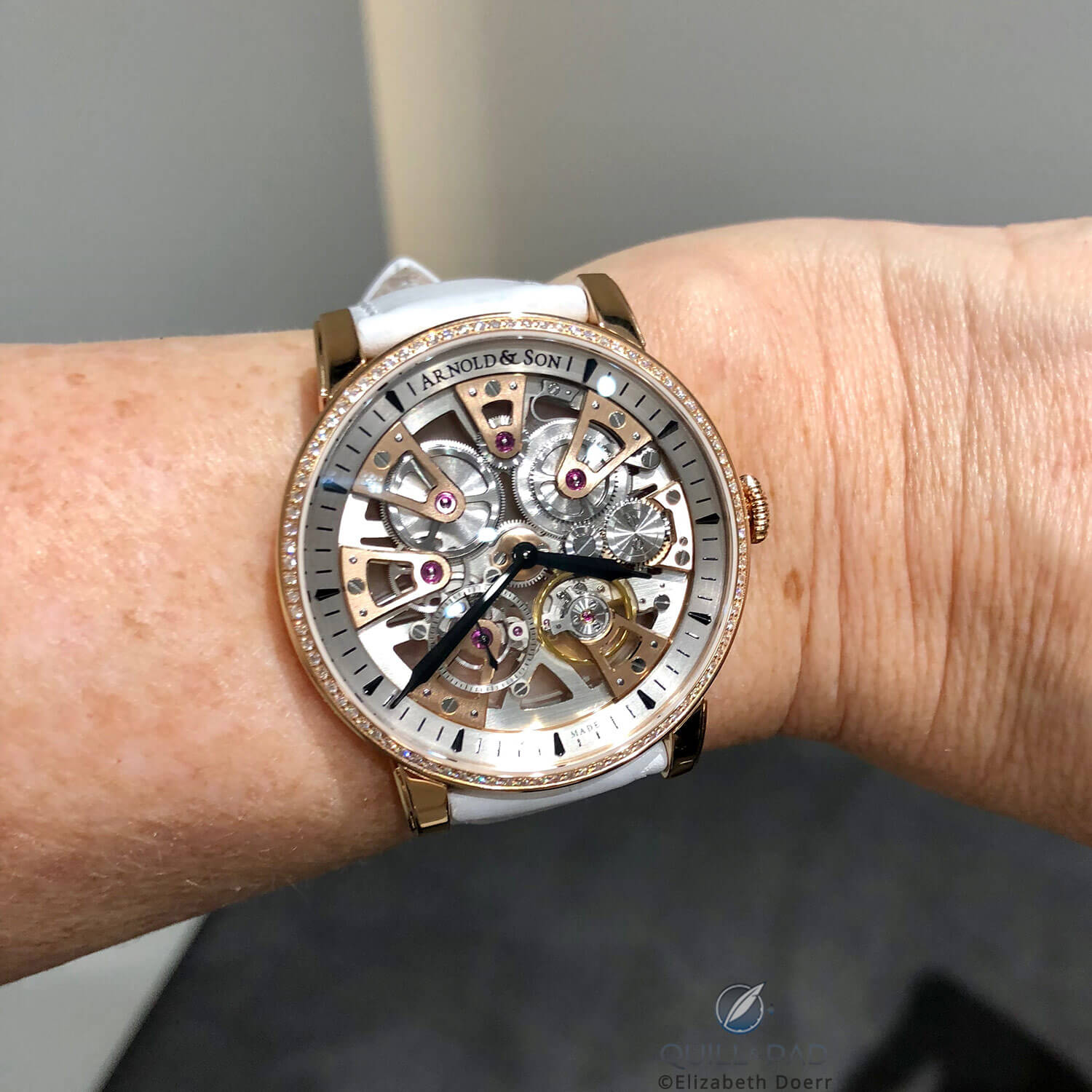Arnold & Son Nebula Lady on the wrist
