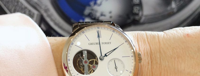 Greubel Forsey Tourbillon 24 Secondes Vision Enamel on the wrist