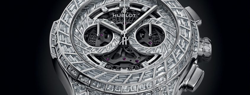 Hublot Classic Fusion Aerofusion Chronograph High Jewellery in white gold