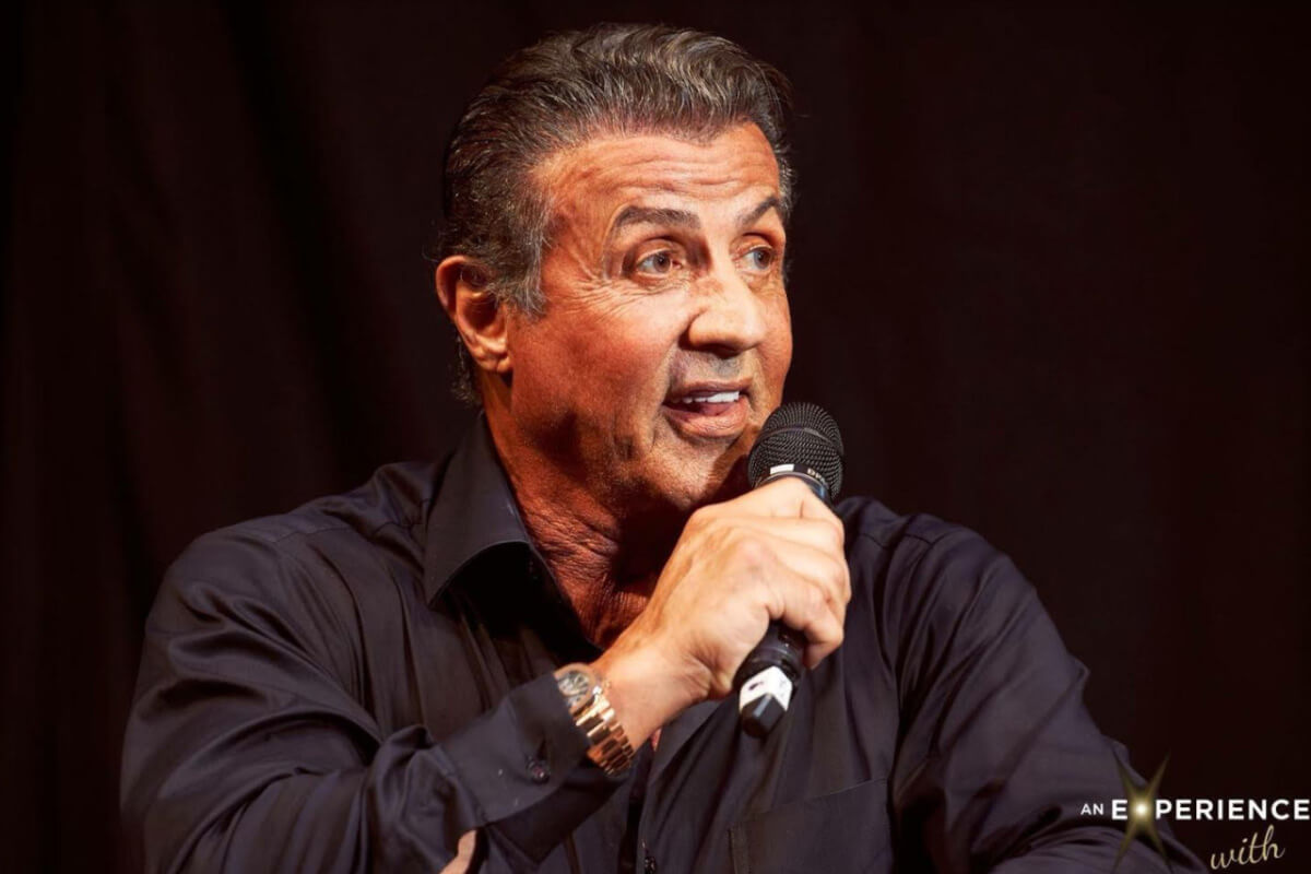 Sylvester Stallone wearing a Patek Philippe Nautilus Reference 5980R