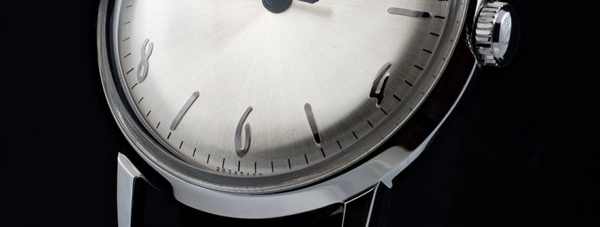 Dial view, Timex Marlin re-edition, 2017