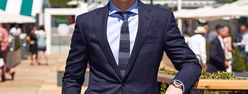 Tom Holland at Wimbledon 2018 Men's finals wearing a Patek Philippe Nautilus Reference 5167 (photo courtesy Ralph Lauren)