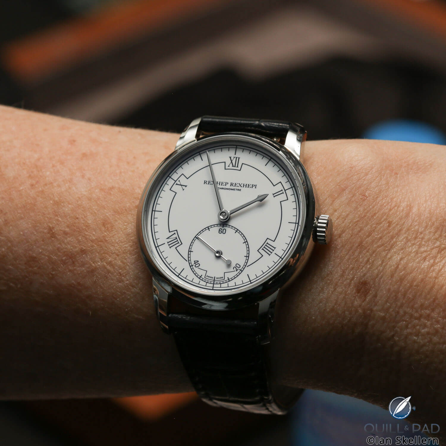 Rexhep Rexhepi Chronometer by Akrivia on the wrist